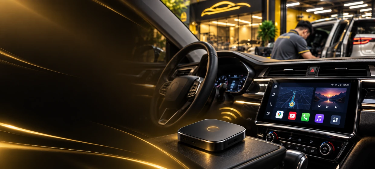 Android Box nâng cấp màn hình zin ô tô tại Thành Phát Auto